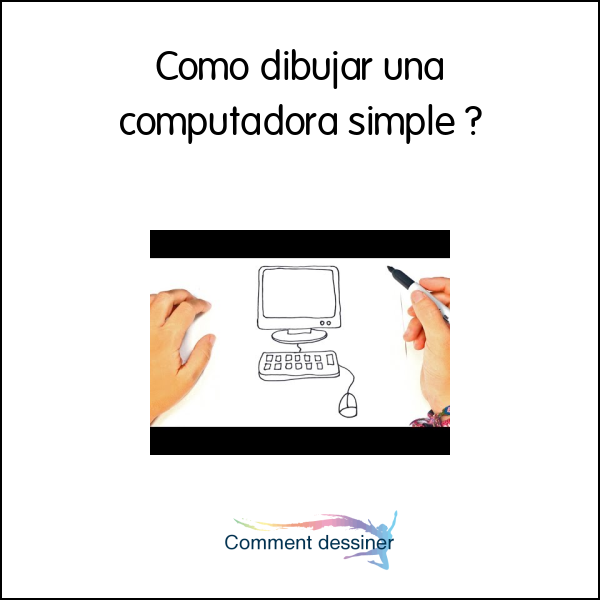 Como dibujar una computadora simple